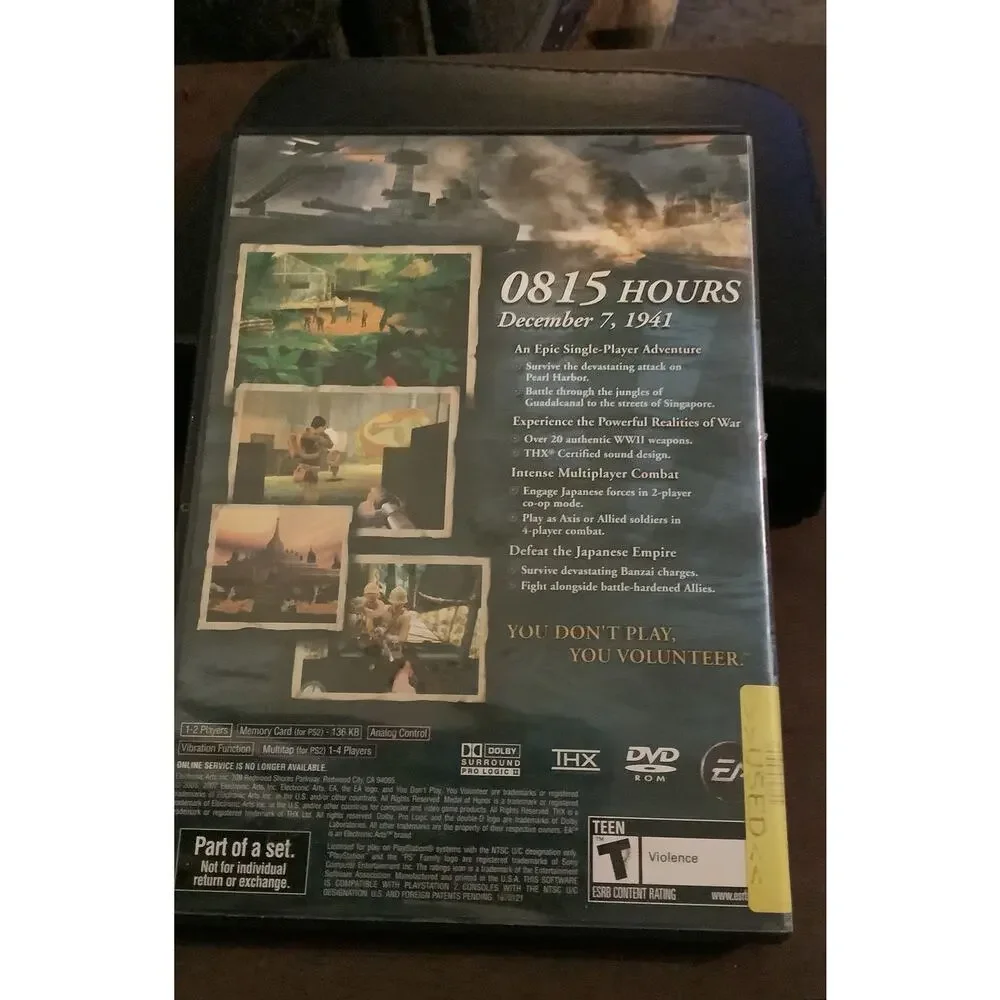 PS 2 Medal of Honor Rising Sun
